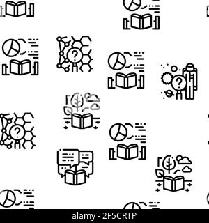 Researcher Business Seamless Pattern Vector Stock Vector