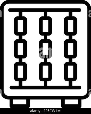 Automatic textile tool icon. Outline automatic textile tool vector icon for web design isolated on white background Stock Vector