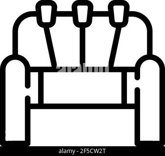 Loom machinery icon. Outline loom machinery vector icon for web design isolated on white background Stock Vector