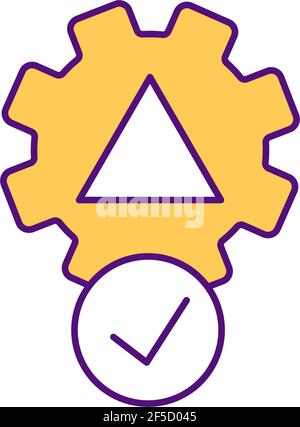 Analogy RGB color icon Stock Vector