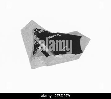 Attic Black-Figure Amphora Fragment. Unknown Stock Photo