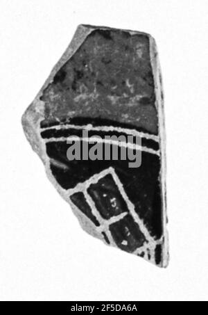 Attic Black-Figure Hydria Fragment. Unknown Stock Photo