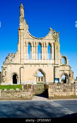 Byland Abbey near Coxwold, North Yorkshire, England Stock Photo