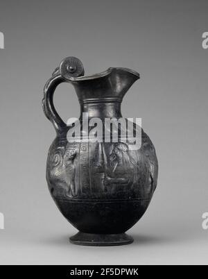 Ancient Greek. Trefoil Oinochoe (Pitcher). 640 BC–625 BC. Corinth ...