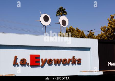 L.A.Eyeworks store. 7407 Melrose Avenue, Los Angeles, California, United States of America Stock Photo