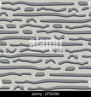 Seamless vector pattern texture on blue background. Simple wallpaper design with brush strokes. Textured effect with lines. Stock Vector