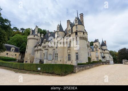The 17th century fairytale castle at Rigny Usse in the Loire valley, France Stock Photo