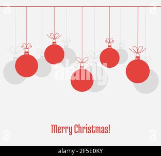 Christmas baubles background. Vector illustration Stock Vector