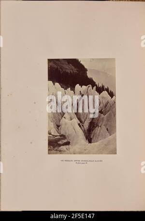Ice-Needles - Unter Grindelwald Glacier. Ernest H. Edwards (British, 1837 - 1903) Stock Photo