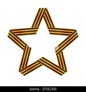 Star from St.George ribbon. Vector Illustration. EPS10 Stock Vector