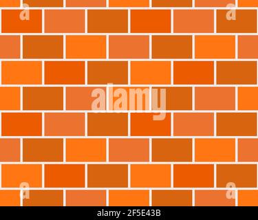Flat Brown Brick Wall Seamless Texture Decorative Background Vector ...