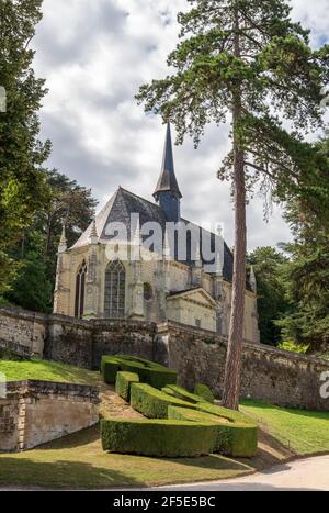 The church of Our Lady at Rigny Usse Stock Photo