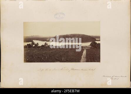 Rio de Maria Farinha / Panorama Pumien Ponte. Marc Ferrez (Brazilian, 1843 - 1923) Stock Photo