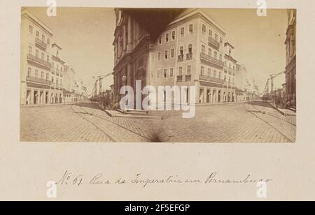 Rua de Imperatriz em Pernambuco. Marc Ferrez (Brazilian, 1843 - 1923) Stock Photo