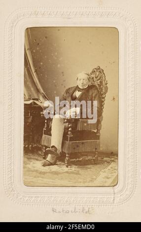 Baron Lionel Nathan de Rothschild (1808 - 1879). André Adolphe-Eugène Disdéri (French, 1819 - 1889) Stock Photo