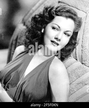 CORINNE CALVET (1925-2001) French film actress who mostly worked in American films. Here about 1949. Stock Photo