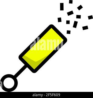 Party Petard Icon. Editable Bold Outline With Color Fill Design. Vector Illustration. Stock Vector