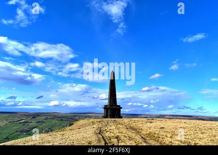 Stoodley Pike Monument Stock Photo