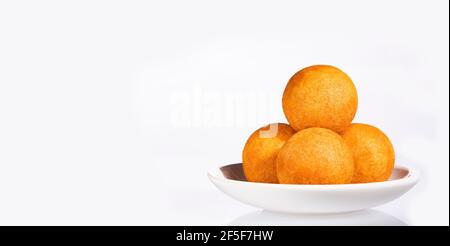 Traditional Colombian buñuelo - Deep Fried Cheese Bread Stock Photo