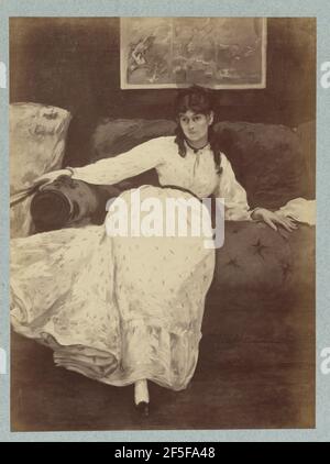 "Le Repos" par Manet. Anatole Godet (French, 1839 - 1887) Stock Photo