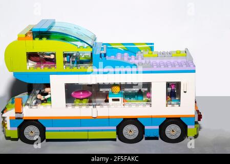 Lego Mia s Camper Van Stock Photo Alamy