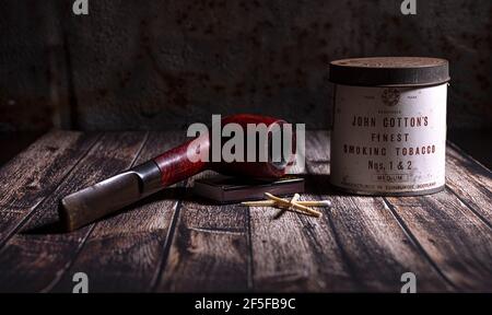 John Cotton's Finest Smoking Tobacco Stock Photo