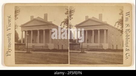 Pilgrim Hall. Plymouth, Mass.. Robbins & Company Stock Photo