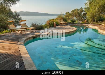 Capo d’Orso Hotel Thalasso and SPA near Palau. Sardinia. Italy Stock Photo