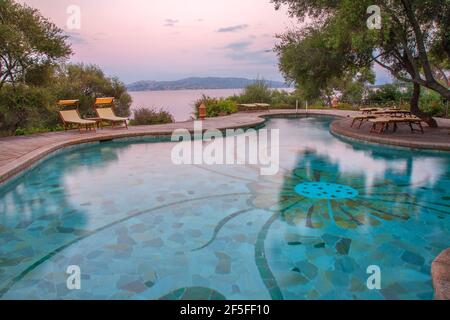 Capo d’Orso Hotel Thalasso and SPA near Palau. Sardinia. Italy Stock Photo