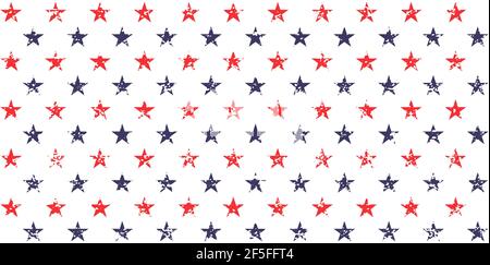 USA holiday 4th of July, American President Day, memorial day abstract vector seamless pattern . Stock Vector