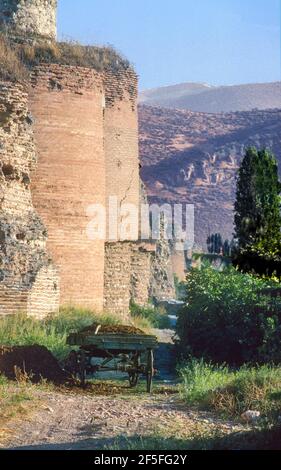 Ancient walls Iznik Turkey. Stock Photo