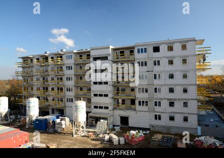 Wroclaw, Poland 11th November 2019. Real estate business is booming in Poland. New apartments prepared by developers at Czartoryskiego street on 11th Stock Photo