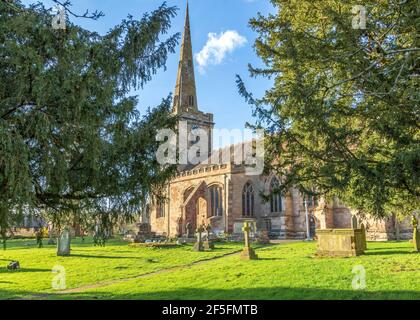 St.Cassian's Church in Chaddesley Corbett, Worcestershire, England. Stock Photo