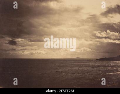 Cloudy Sky - Mediterranean Sea (Ciel Charge - Mer Mediterranee). Gustave Le Gray (French, 1820 - 1884) Stock Photo