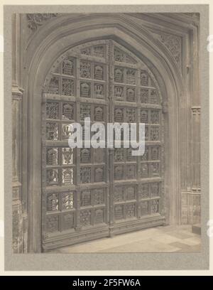 Westminster Abbey, Chapel of Henry VII, Great Bronze Gates. Frederick H. Evans (British, 1853 - 1943) Stock Photo