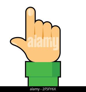 Touch icon concept. Hand touch vector illustration. Stock Vector