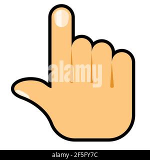 Touch icon concept. Hand touch vector illustration. Stock Vector