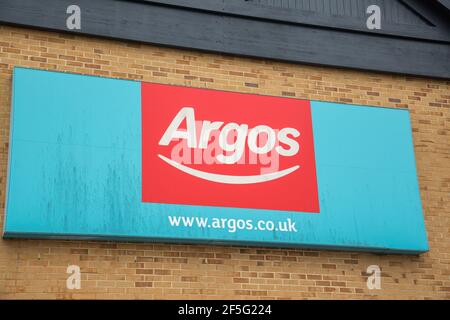 Argos signage Stock Photo