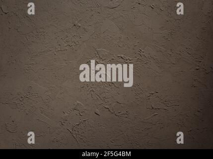 Wall background texture as abstract surface. Artistic dark putty background Stock Photo