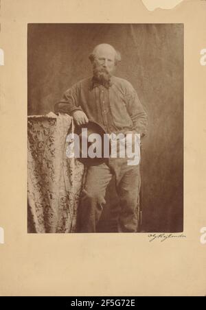 Self-Portrait as Giuseppe Garibaldi. Oscar Gustave Rejlander (British, born Sweden, 1813 - 1875) Stock Photo