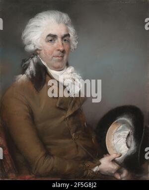 Portrait of George de Ligne Gregory (1740 - 1822). John Russell (English, 1745 - 1806) Stock Photo