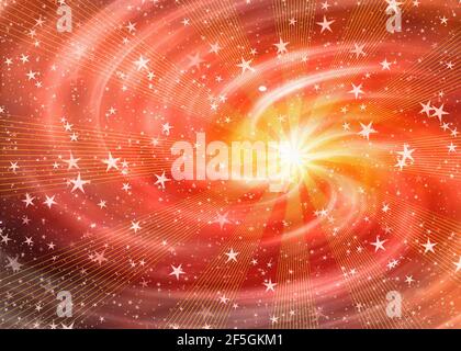 white flash in dreamy space stars backgrounds Stock Photo