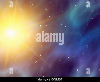 energy flash in space backgrounds Stock Photo