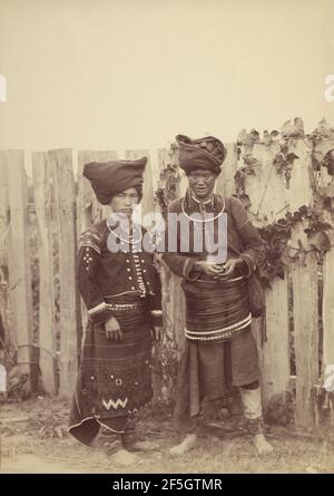 Kachin Women. Felice Beato (English, born Italy, 1832 - 1909) Stock Photo