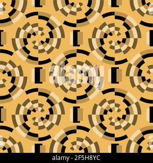 seamless pattern. abstract polygons in circles. male pattern. vector Stock Vector