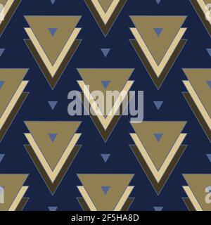 seamless pattern from many triangles. male pattern. vector Stock Vector