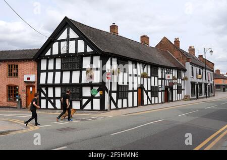 Welsh Row at Nantwich in Cheshire Stock Photo