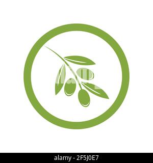 olive logo template vector design Stock Vector