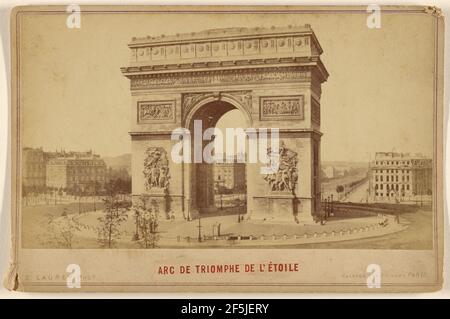 Arc De Triomphe De L'Etoile. Ernest Ladrey (French, active Paris, France 1860s) Stock Photo