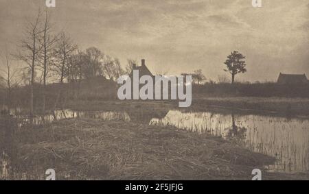 Evening. Peter Henry Emerson (British, born Cuba, 1856 - 1936) Stock Photo